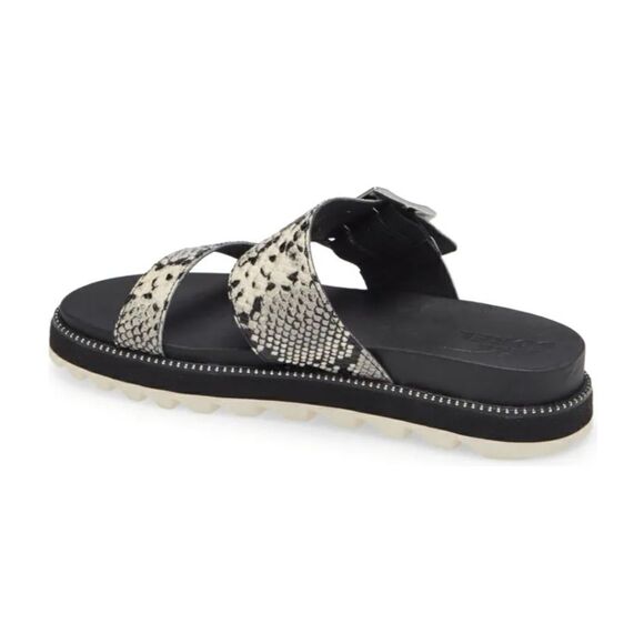 Sorel Roaming Snake Print Buckle Platform Slide - Picture 6 of 9